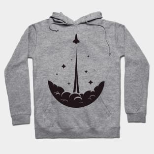 Space Shuttle Launch Minimalist Hoodie